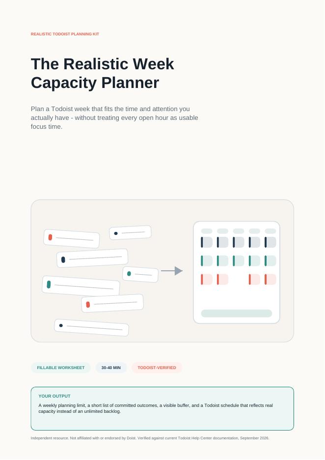 Realistic Week Capacity Planner preview
